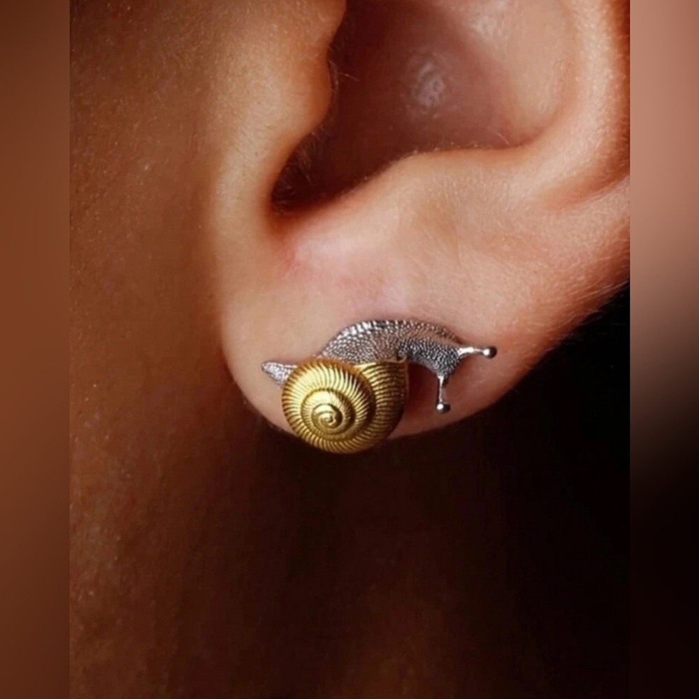 Snail earrings N1051 - Picture 1 of 4